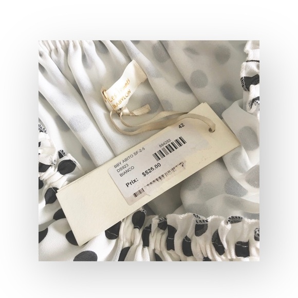 new Babylon Les Femmes ☻ Burlesque Corset Cocktail Dress ☻︎ Black Polka Dots ☻︎ - Picture 12 of 16